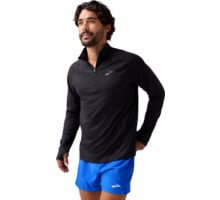 Brooks DASH 1/4 ZIP 3.0 LÖPARTRÖJA Svart