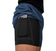 Brooks DASH 2-IN-1 SHORT 6'' LÖPARSHORTS Blå