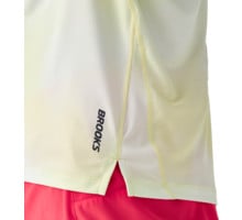 Brooks DASH SINGLET PRINTED LÖPARLINNE Gul