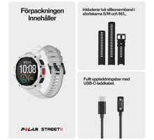 Polar STREET X SPORTKLOCKA Vit