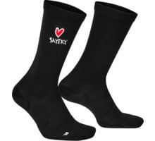 SAYSKY COMBAT HIGH SOCKS LÖPARSTRUMPOR Svart