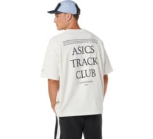 Asics ASICS TRACK CLUB HERITAGE RELAXED TEE LÖPARTSHIRT Beige