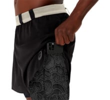 Asics LIMITED SERIES METARUN 4'' 2 IN 1 SHORT LÖPARSHORTS Svart