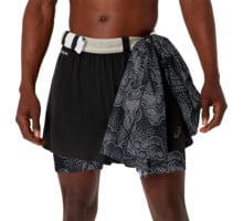 Asics LIMITED SERIES METARUN 4'' 2 IN 1 SHORT LÖPARSHORTS Svart