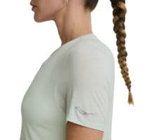 Saucony STOPWATCH SHORT SLEEVE LÖPARTSHIRT Grön