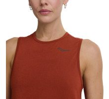 Saucony STOPWATCH CROP TANK LÖPARLINNE Röd