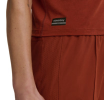 Saucony STOPWATCH CROP TANK LÖPARLINNE Röd