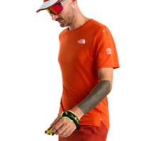 The North Face M SUMMIT HIGH TRAIL SS Löpar T-shirt Röd