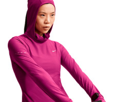 Nike SWIFT THERMA-FIT LONG-SLEEVE HOODED LÖPARTRÖJA Rosa
