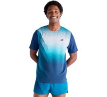 New Balance RACE DAY ULTRA LIGHT PRINTED T-SHIRT Blå