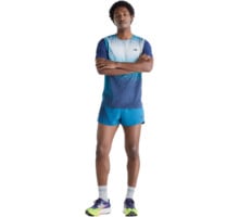 New Balance RACE DAY ULTRA LIGHT PRINTED T-SHIRT Blå