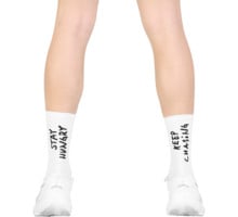 SAYSKY COMBAT HIGH SOCKS LÖPARSTRUMPOR Vit