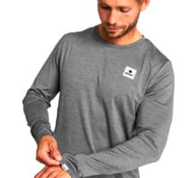 SAYSKY STATEMENT PACE LONG SLEEVE UNISEX LÖPARTRÖJA Grå