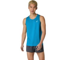 Asics CORE SINGLET LÖPARLINNE Blå