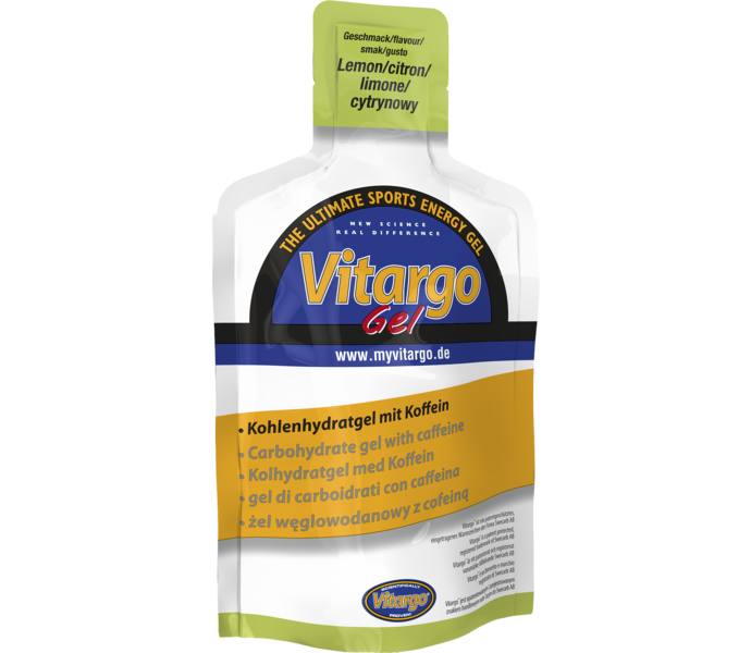 Vitargo 45g citron/koffein gel Flerfärgad