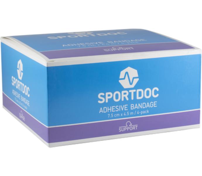 SPORTDOC Adhesive Bandage 7,5 cm x 4,5 m (4-pack in box) Flerfärgad