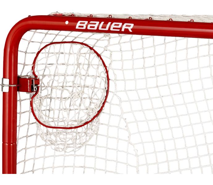 Bauer Hockey Deluxe Official Pro Net 6x4 hockeymål Röd