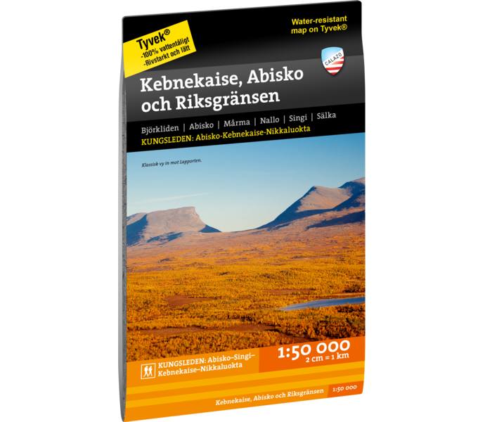 Calazo Kebnekaise, Abisko och Riksgränsen 1:50 000 Karta  Flerfärgad