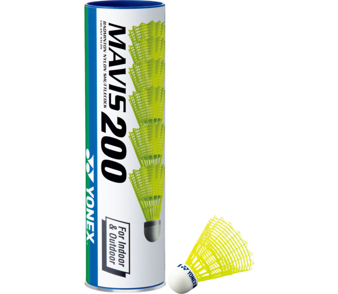 Yonex Mavis 200 6-pack badmintonbollar Gul