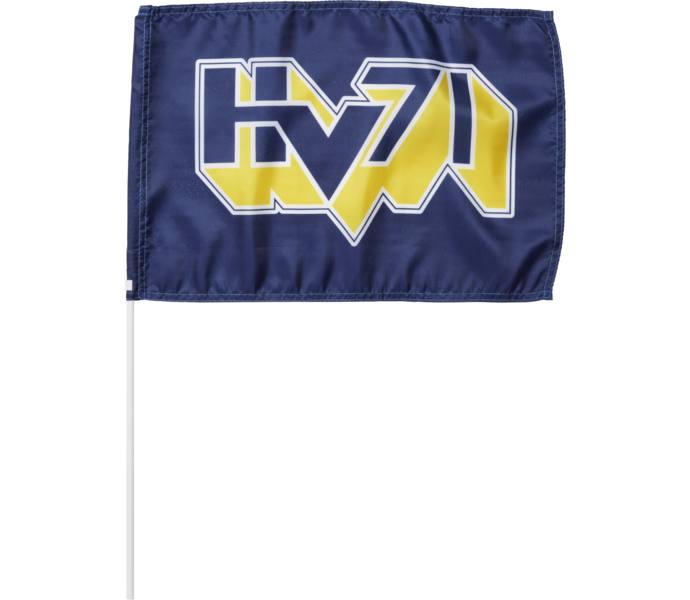 HV71 Flagga med pinne 30x45cm Blå