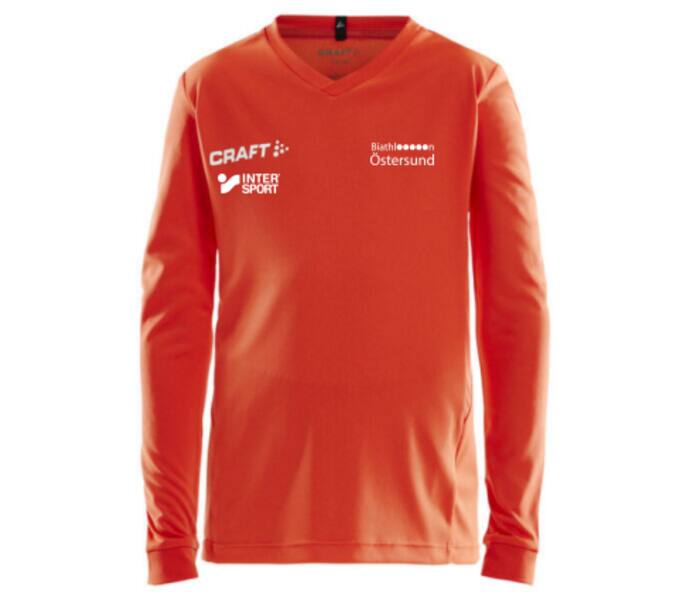 Craft Squad jersey solid LS JR Orange