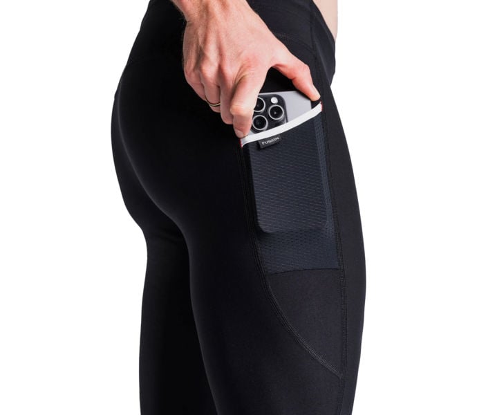 FUSION C3 X-LONG TIGHTS Löpartights Svart