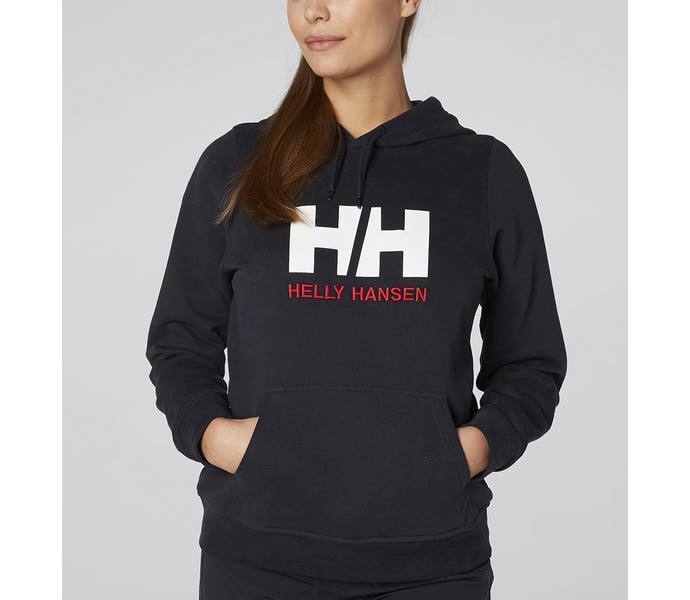 Helly Hansen W HH Logo huvtröja Blå