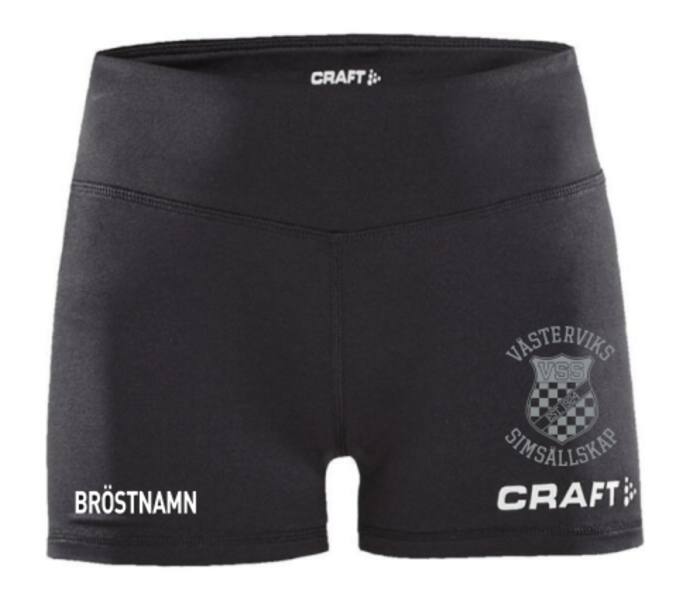 Craft Squad Jr Hotpants Svart