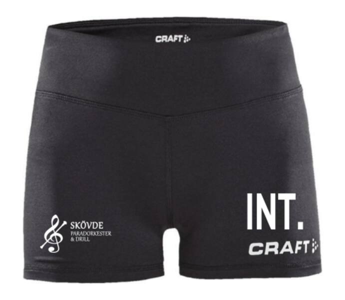 Craft Squad Jr Hotpants Svart