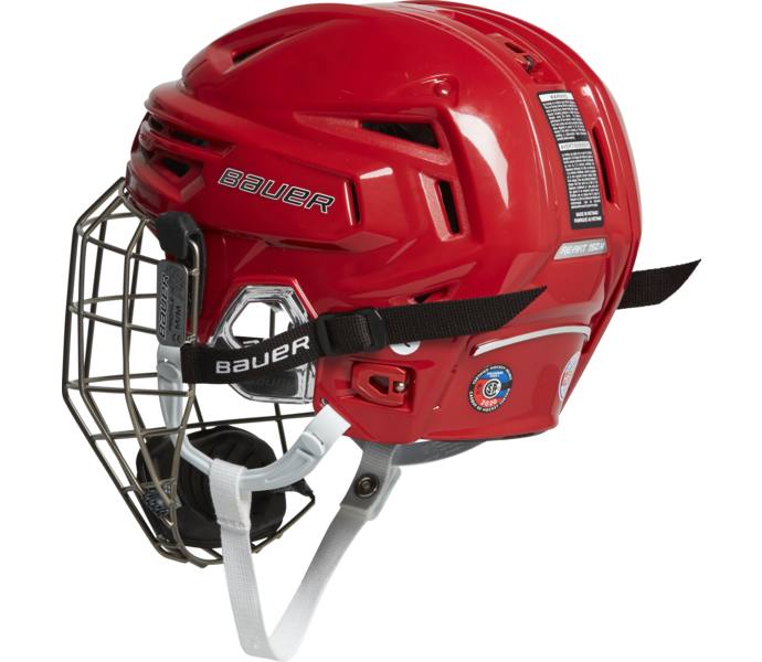 Bauer Hockey RE-AKT 150 Combo - hjälm Röd
