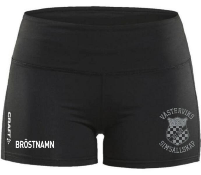 Craft Rush Hot Pants W Svart