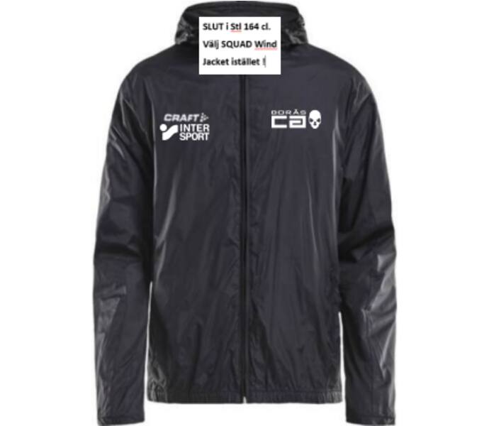 Craft Wind jacket JR Svart