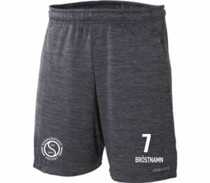 Bauer Hockey Crossover YTH Träningsshorts Grå