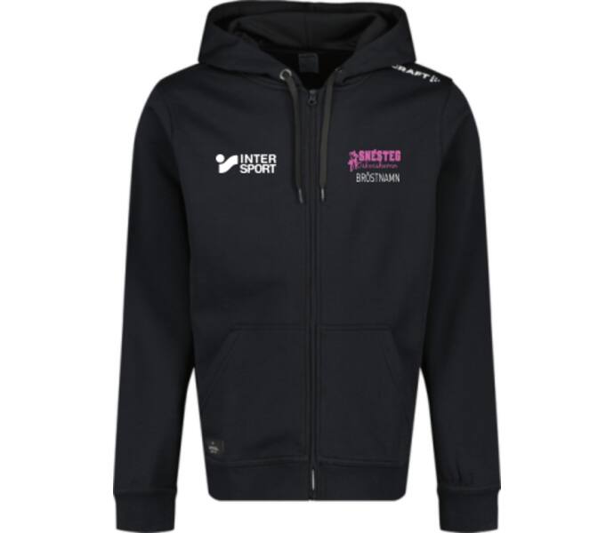 Craft Community Fullzip Jr Hoodie Svart