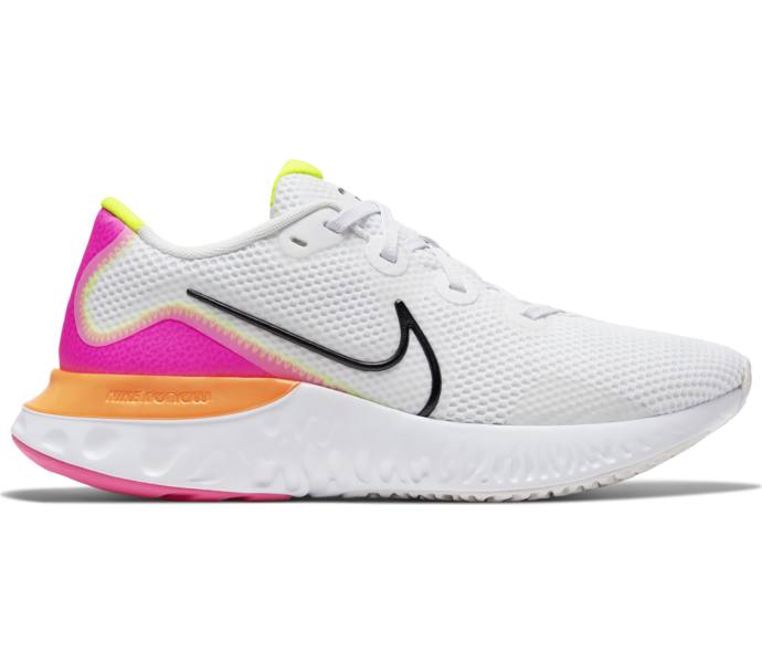 nike renew run platinum tint white pink blast black