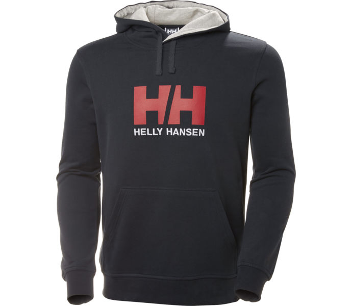 Helly Hansen Logo Hoodie collegetröja Blå