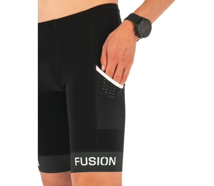 FUSION SLI RUN TIGHTS POCKET KORTA TRIATHLONTIGHTS Svart