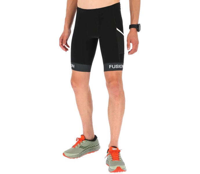 FUSION SLI RUN TIGHTS POCKET KORTA TRIATHLONTIGHTS Svart