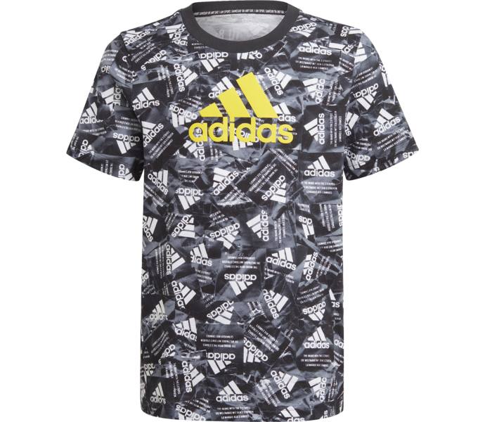 adidas BOS jr t-shirt - BLACK/YELLOW/MULTCO - Köp online hos Intersport