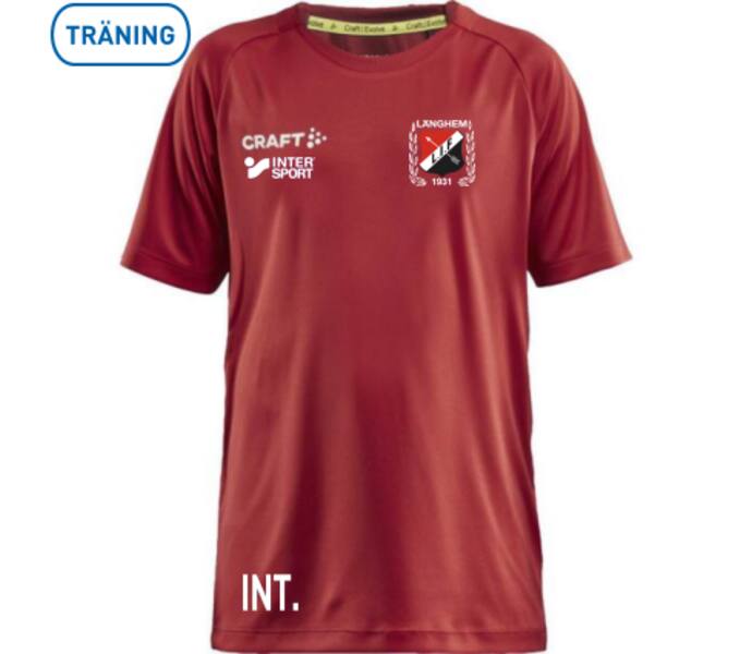 Craft Evolve Jr T-shirt Röd