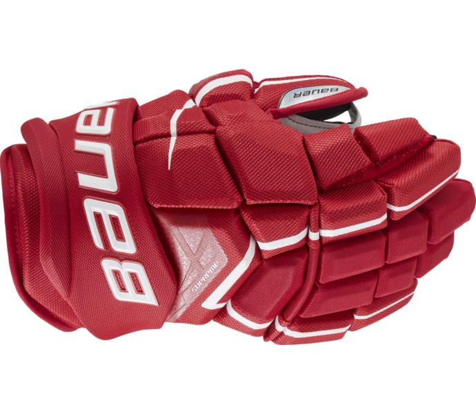Bauer Hockey S21 Supreme Ultrasonic SR hockeyhandskar  Röd