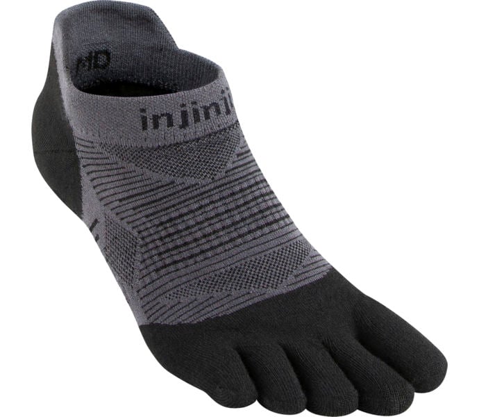 Injinji Run LW No-Show Löparstrumpor Grå