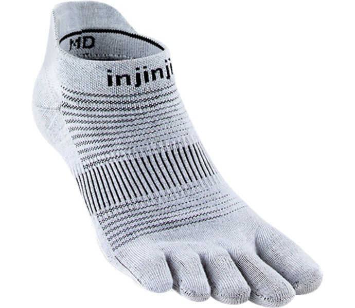 Injinji Run LW No-Show Löparstrumpor Grå