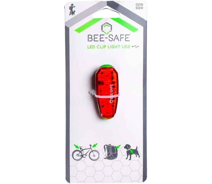BEE-SAFE Led Clip Light USB Röd