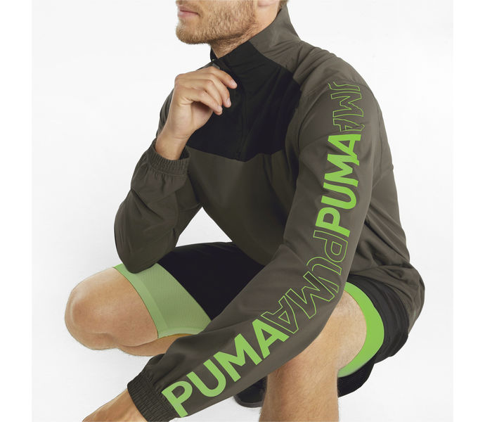 Puma Woven Half-Zip M träningströja Grön