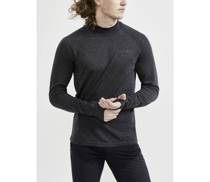 Craft ADV SubZ Wool LS Löpartröja Svart