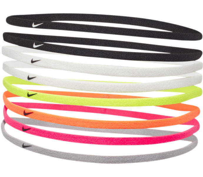 Nike Skinny Hairband 8-pack pannband Flerfärgad
