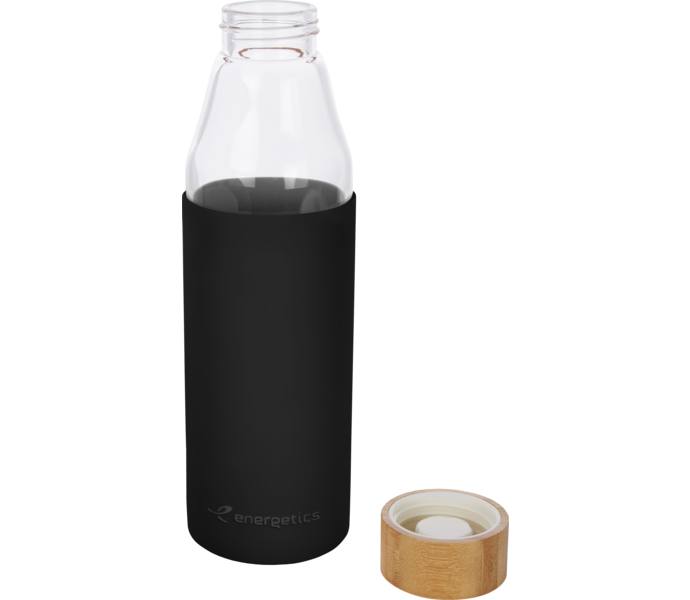 Glass Bottle Bamboo I 500 ml vattenflaska  BLACK/ASPH Herr ONESIZE