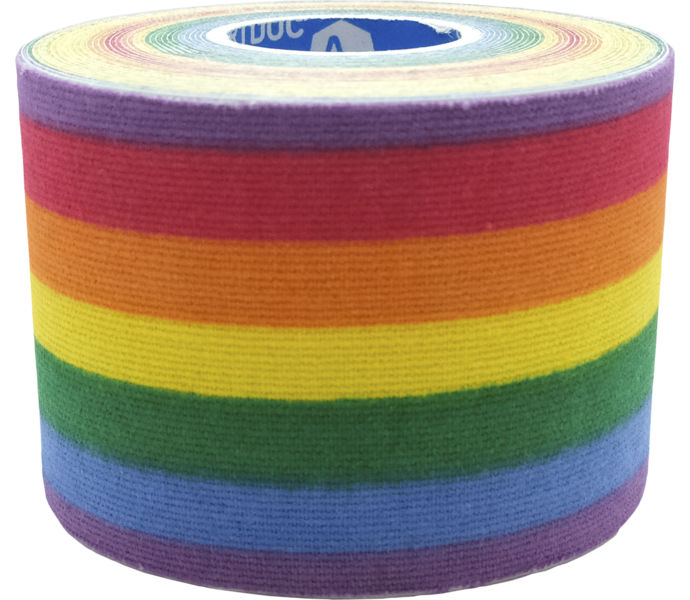 SPORTDOC Kinesiology Tape 50mmx5m Rainbow (1-pack) Flerfärgad