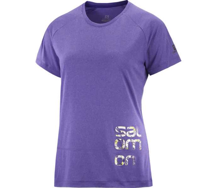 Salomon Cross Run Graphic W träningst-shirt  Blå